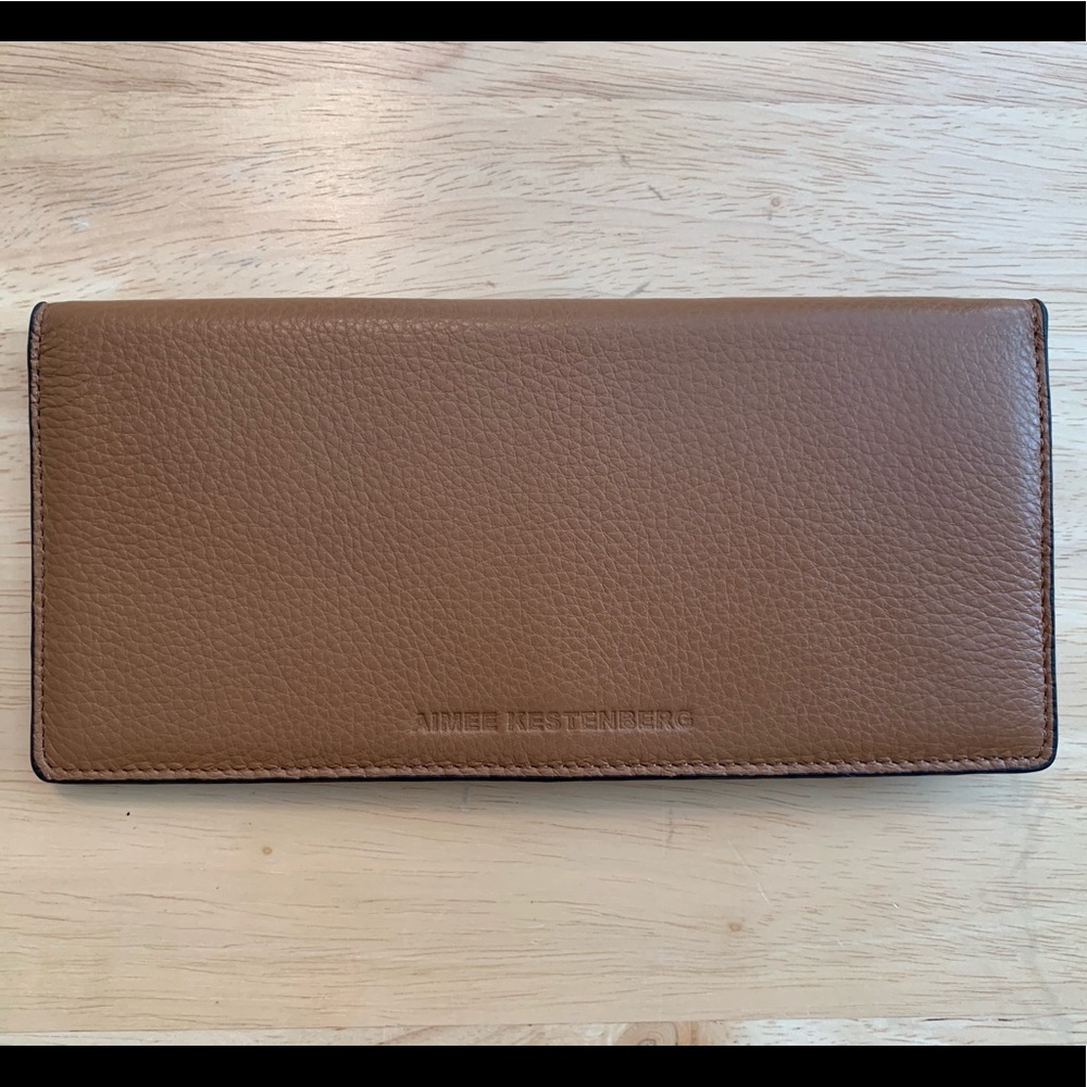 Aimee Kestenberg Brown/ Tan Leather Wallet